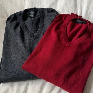 Lyle & Scott Scotland VNeck Golf Sweaters